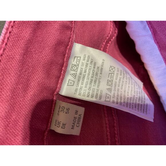 Logo Lori Goldstein Womens Stretchy Comfy Pink Jeans Plus Size 26W NWT Cropped - Picture 9 of 9